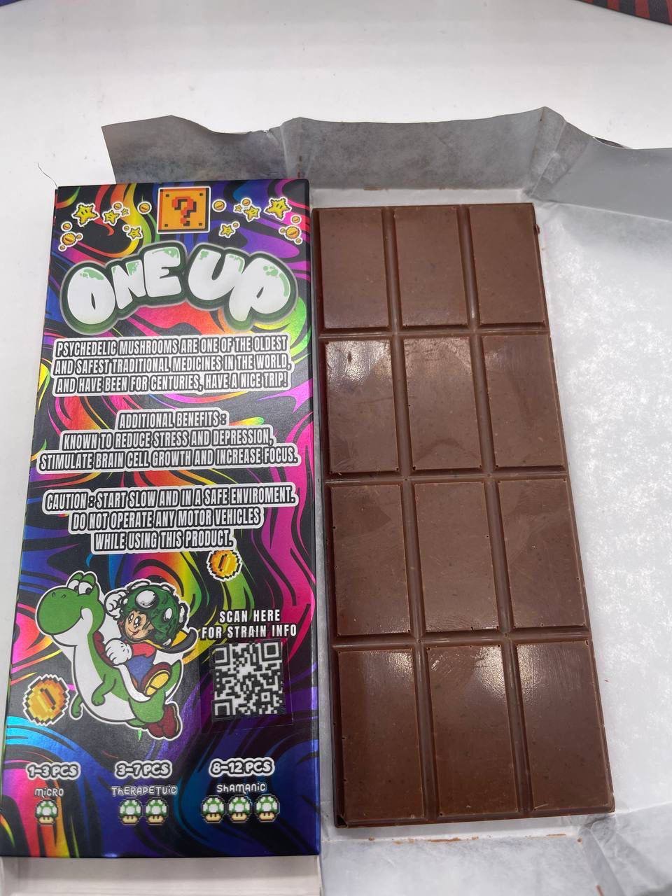One up mushroom chocolate bar 3.5grams